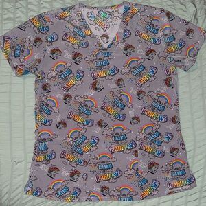 Hedgehog & Rainbow Scrub Top